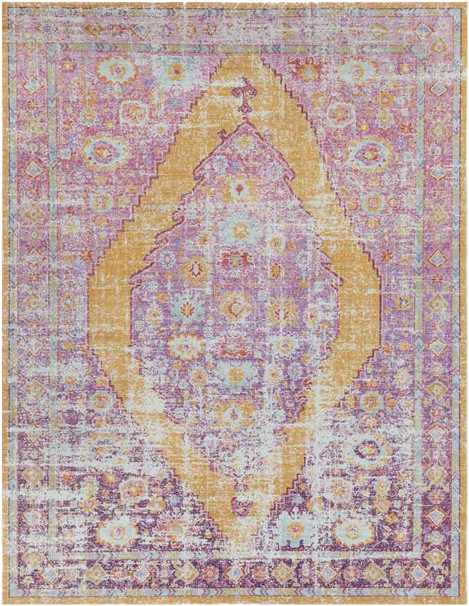 Esther Traditional Purple Area Rug