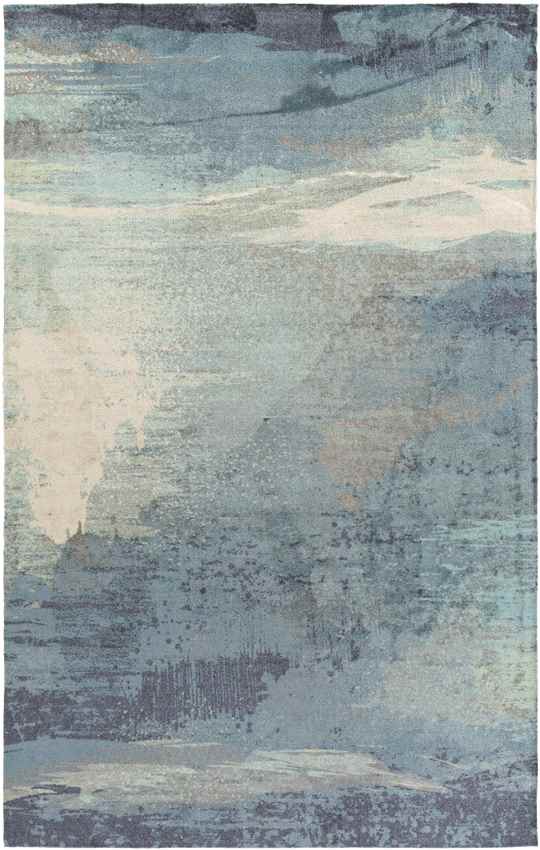 Ellie Modern Sky Blue Area Rug