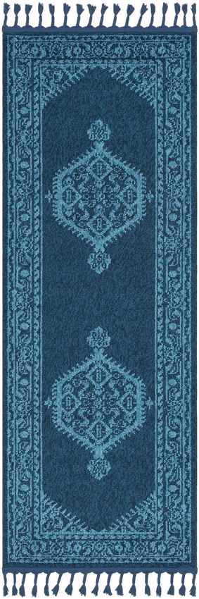 Brenna Traditional Navy Area Rug