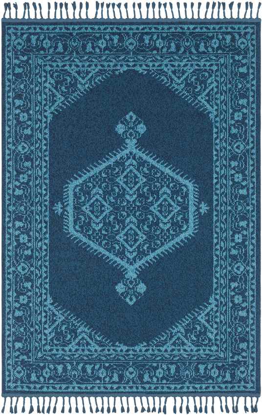 Brenna Traditional Navy Area Rug