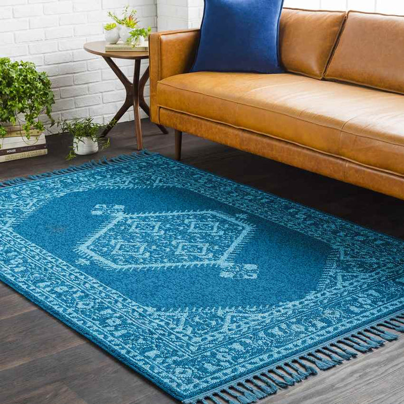 Brenna Traditional Navy Area Rug