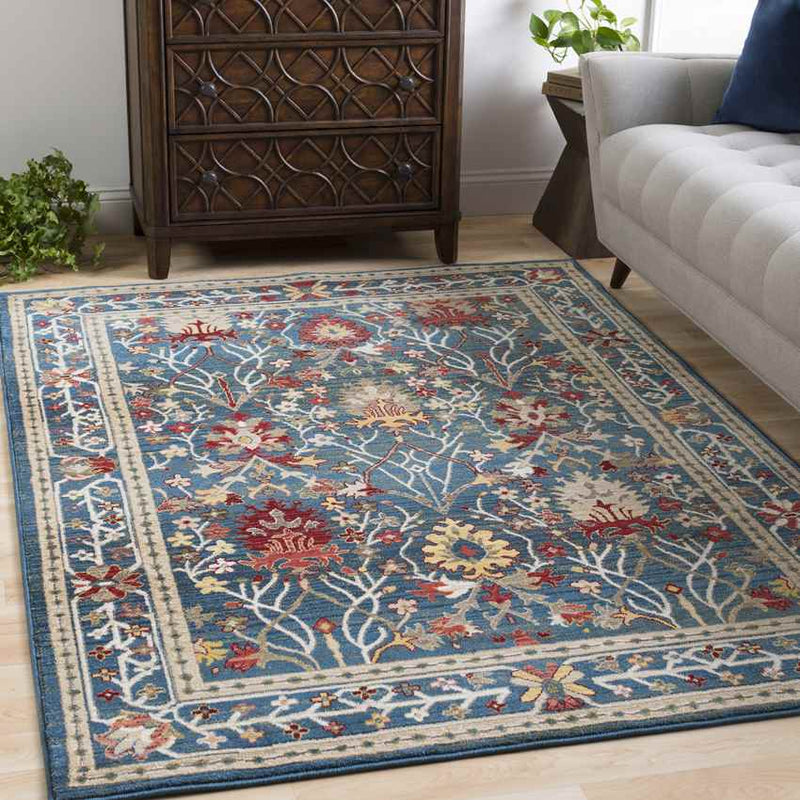 Aaden Traditional Navy Area Rug