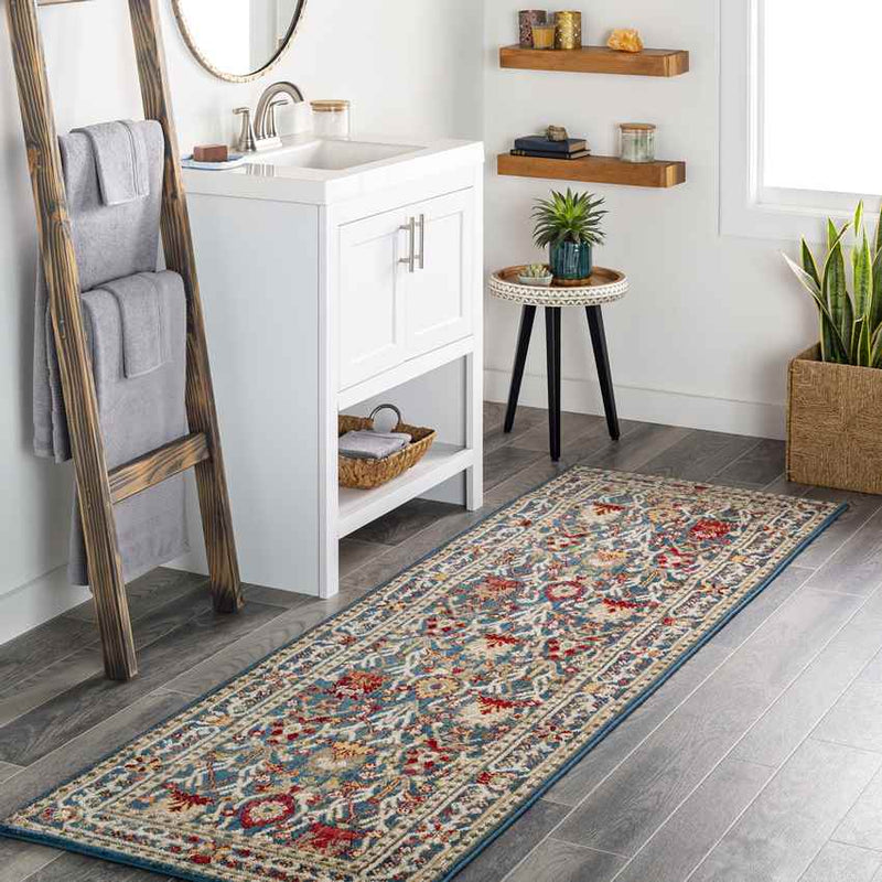 Aaden Traditional Navy Area Rug