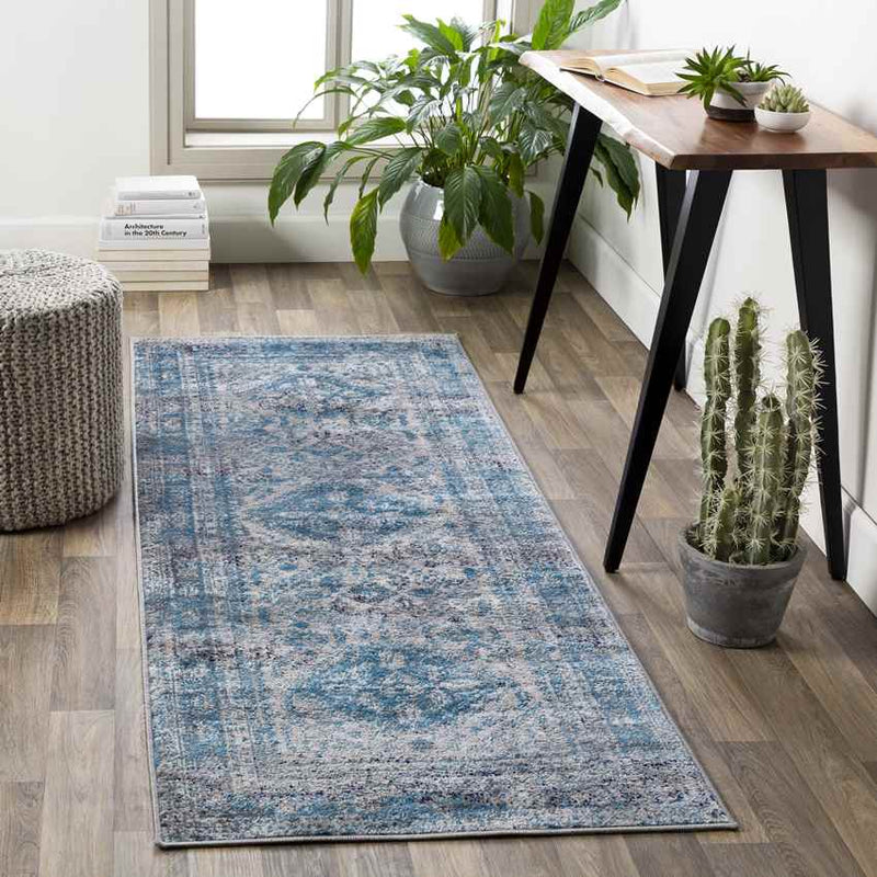 Jules Traditional Light Gray/Charcoal Area Rug