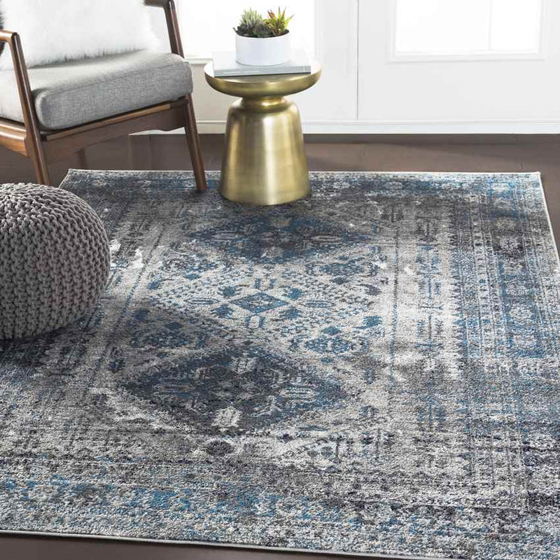 Jules Traditional Light Gray/Charcoal Area Rug