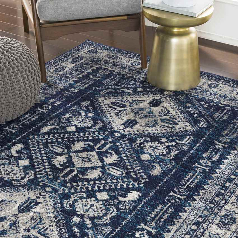 Jules Traditional Navy Area Rug