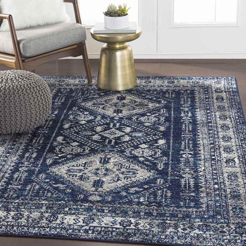 Jules Traditional Navy Area Rug