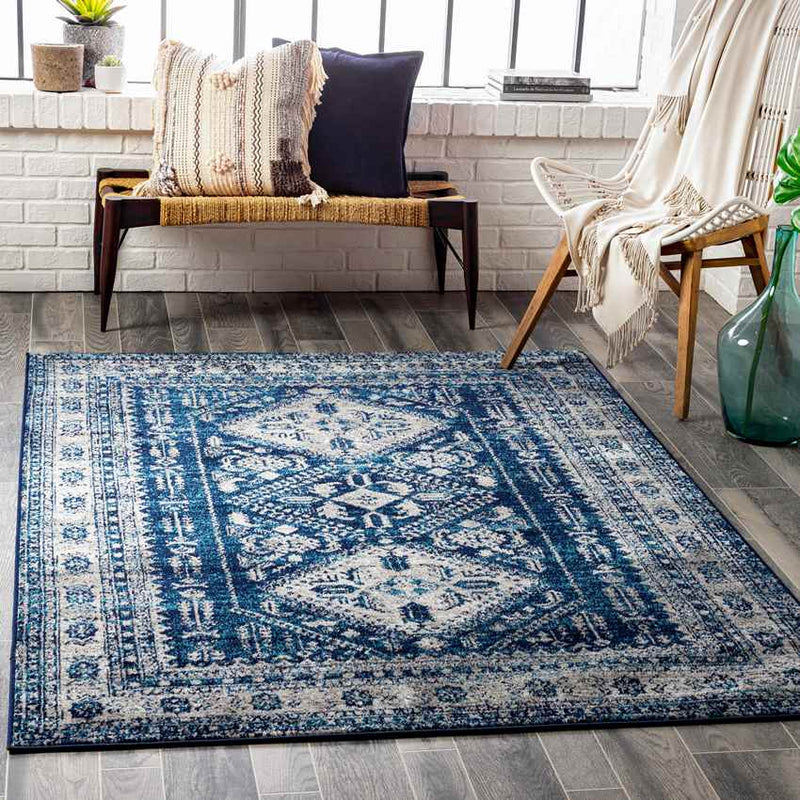 Jules Traditional Navy Area Rug