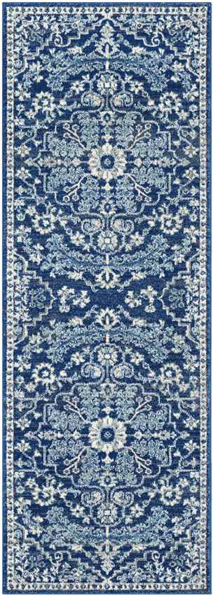 Olivia Traditional Dark Blue Area Rug