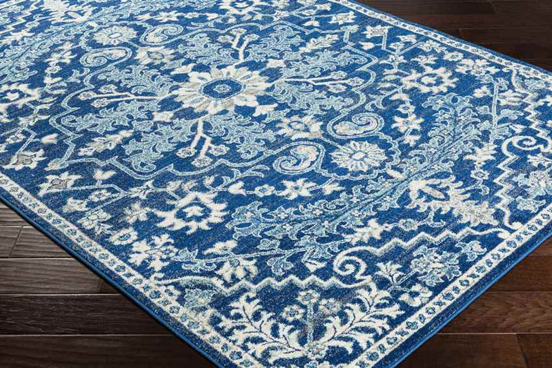 Olivia Traditional Dark Blue Area Rug