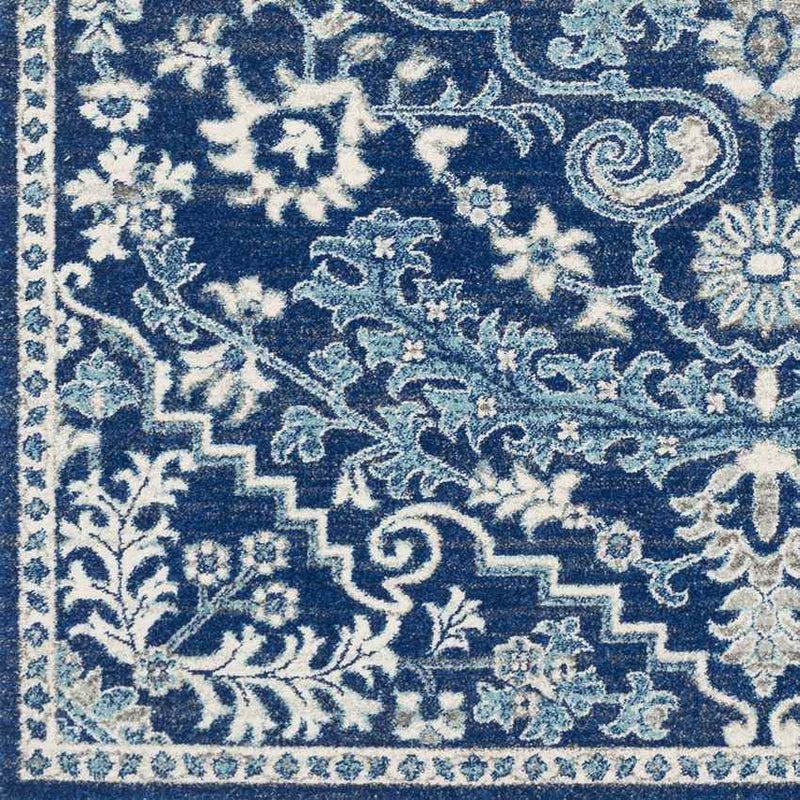 Olivia Traditional Dark Blue Area Rug