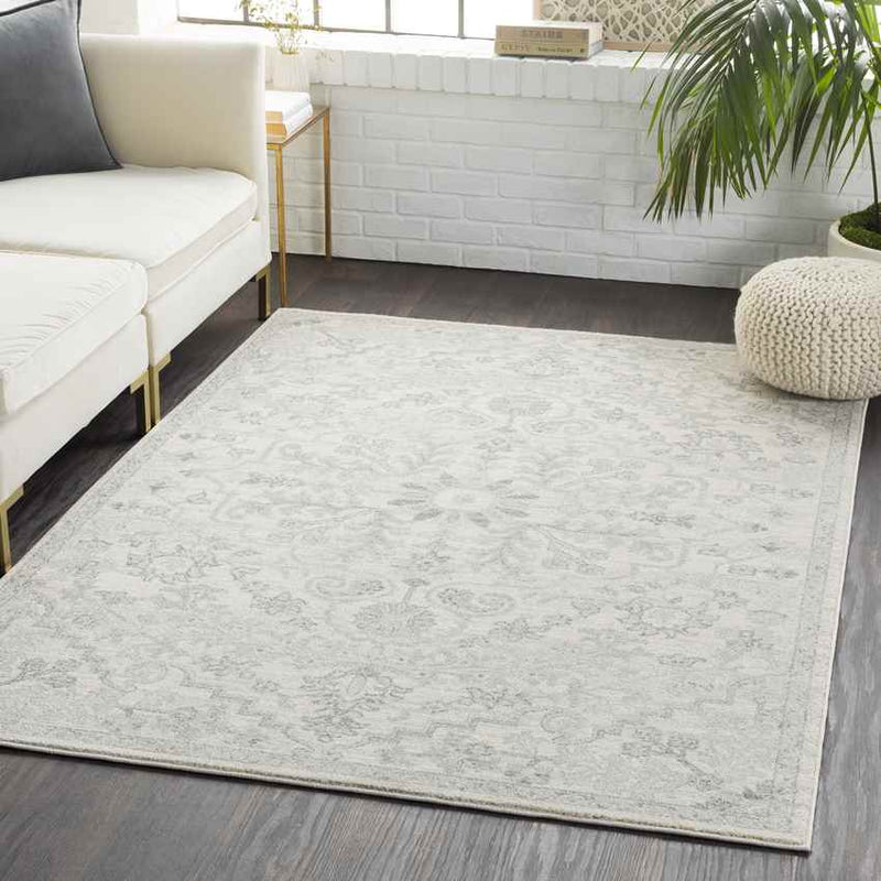 Olivia Traditional Light Gray Area Rug