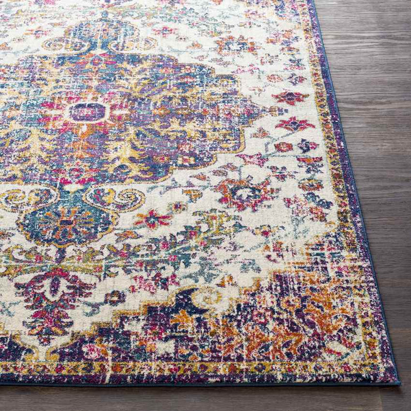 Olivia Traditional Teal Area Rug