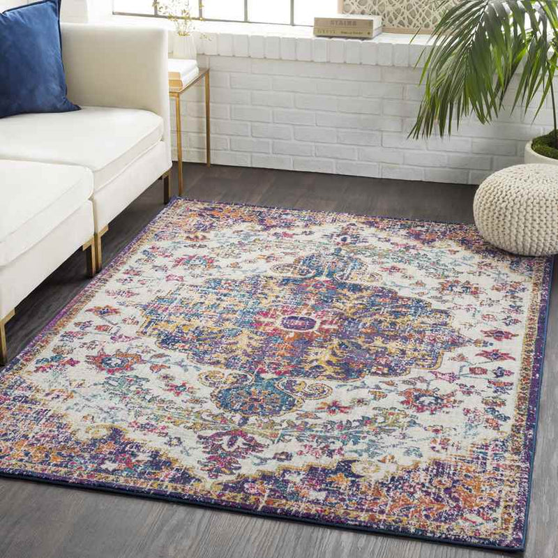 Olivia Traditional Teal Area Rug