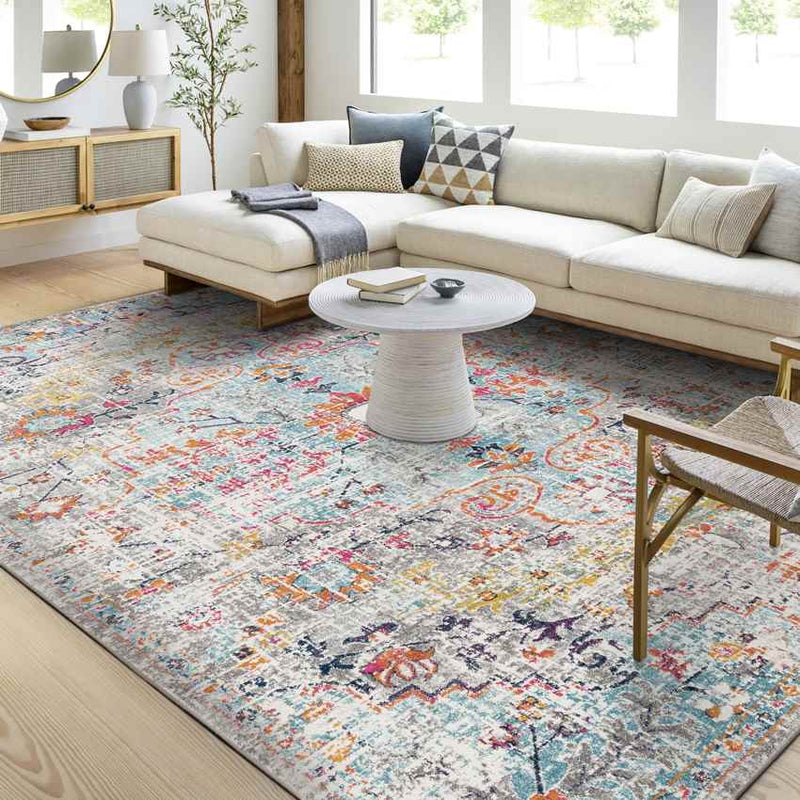 Olivia Traditional Teal Area Rug