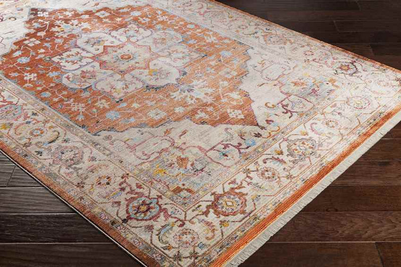 Tara Traditional Rust Area Rug