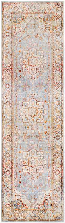 Tara Traditional Burnt Orange Area Rug