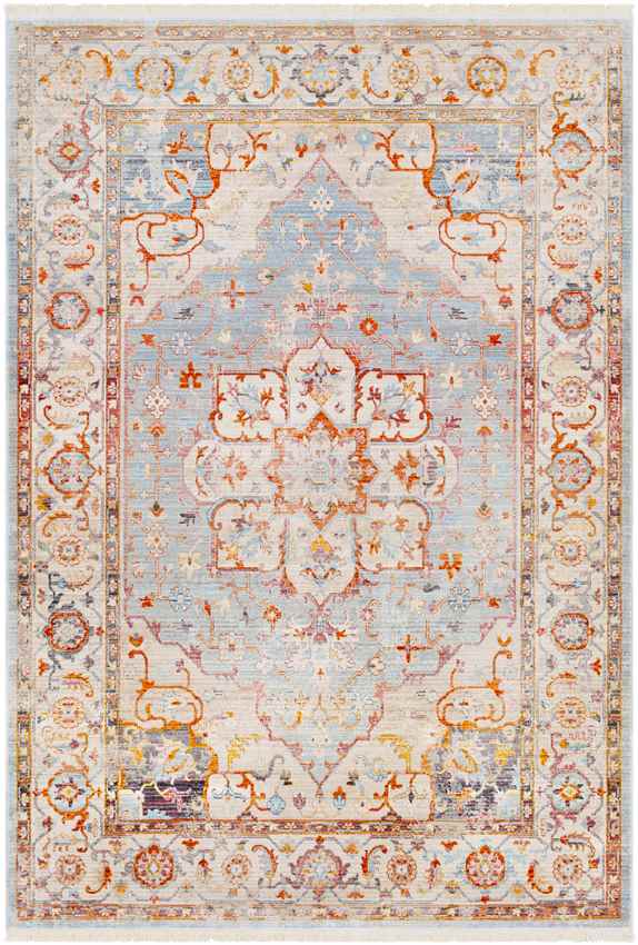 Tara Traditional Burnt Orange Area Rug