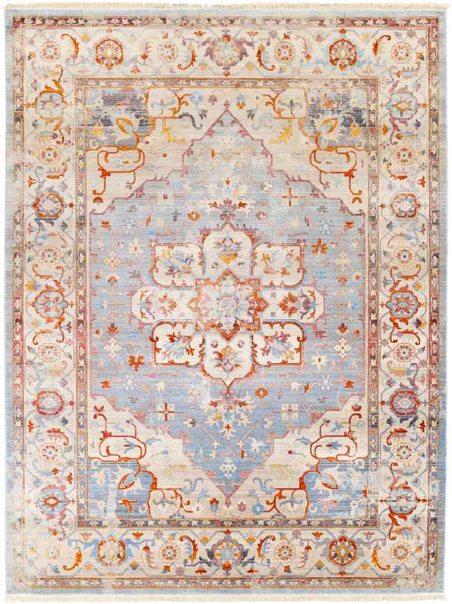 Tara Traditional Burnt Orange Area Rug