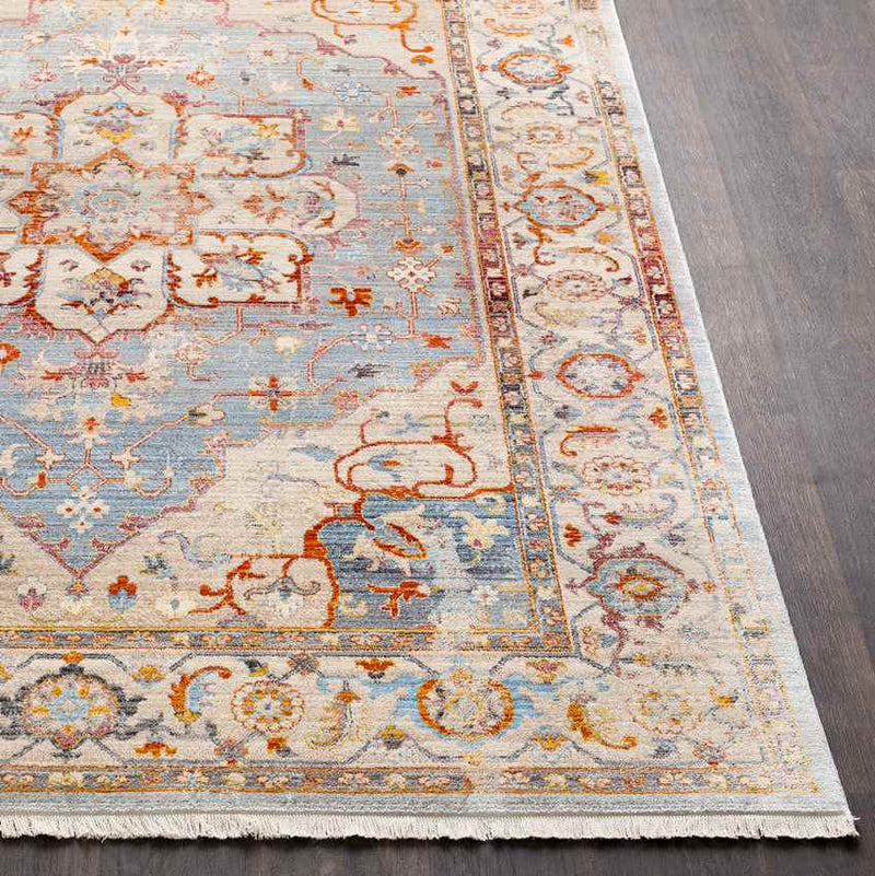 Tara Traditional Burnt Orange Area Rug