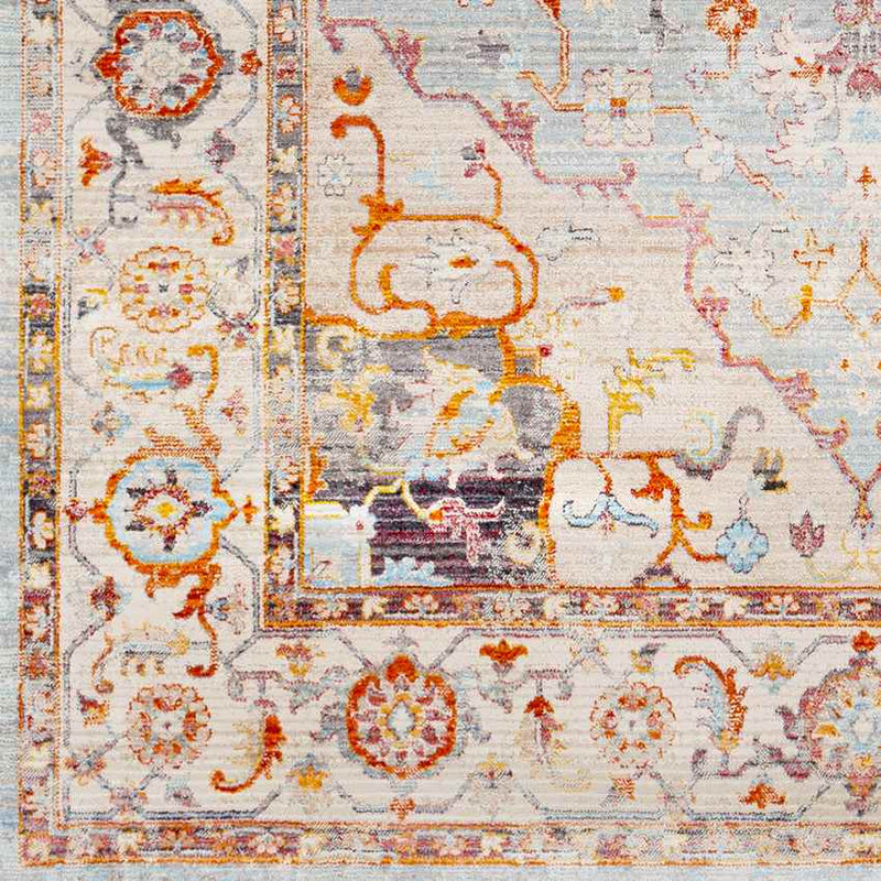 Tara Traditional Burnt Orange Area Rug