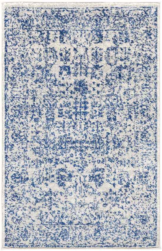 Leo Traditional Dark Blue Area Rug