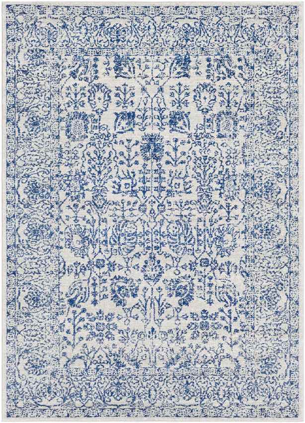 Leo Traditional Dark Blue Area Rug