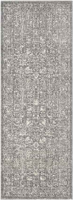 Leo Traditional Charcoal/Ivory Area Rug