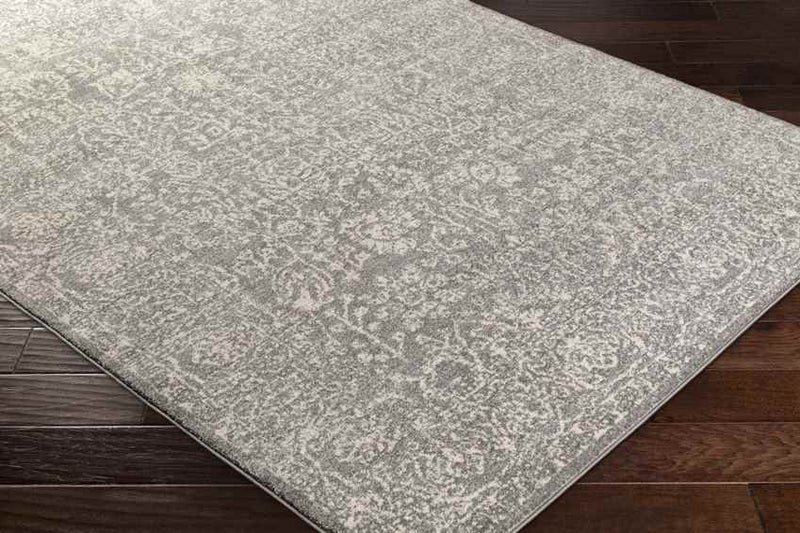 Leo Traditional Charcoal/Ivory Area Rug