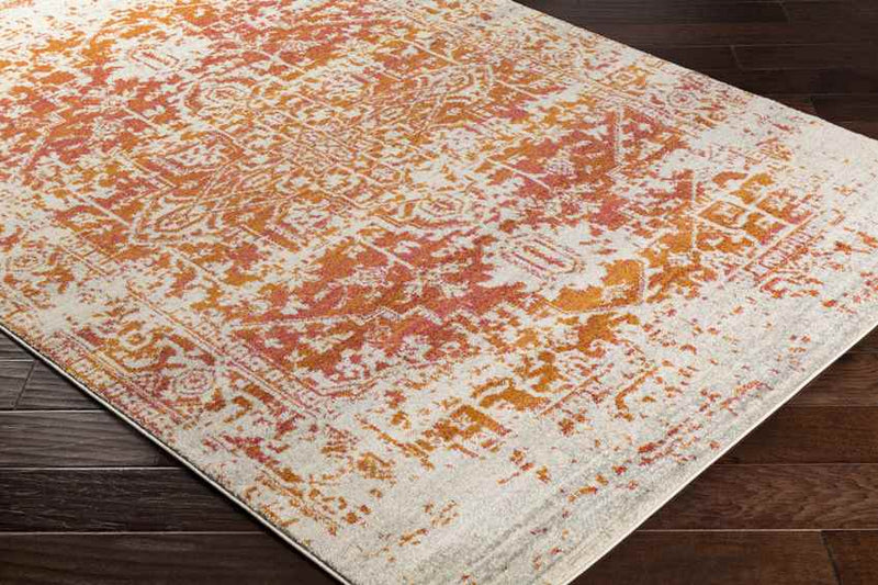 Amelia Traditional Orange/Beige Area Rug