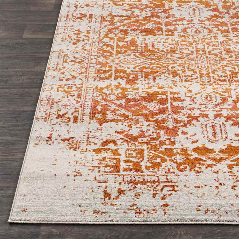 Amelia Traditional Orange/Beige Area Rug