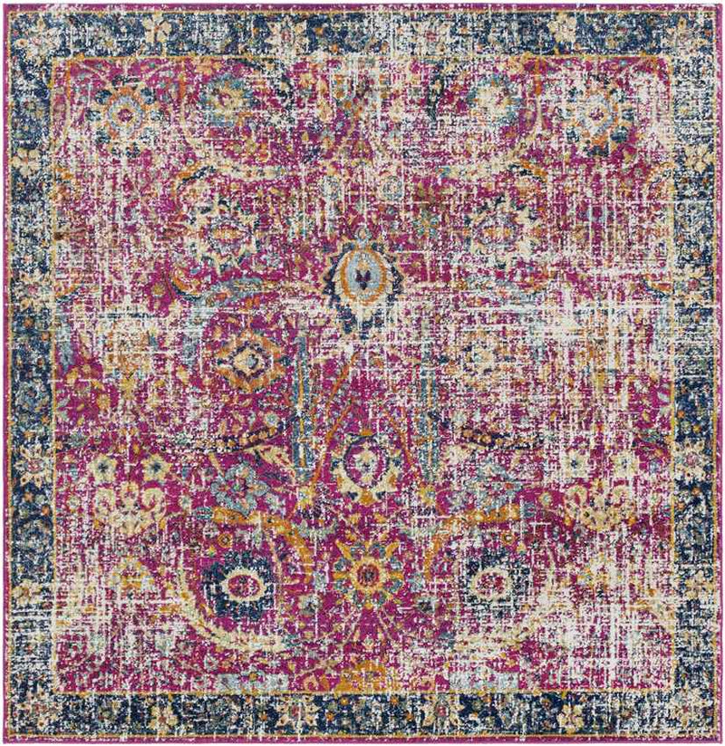 Isabella Traditional Burgundy Area Rug