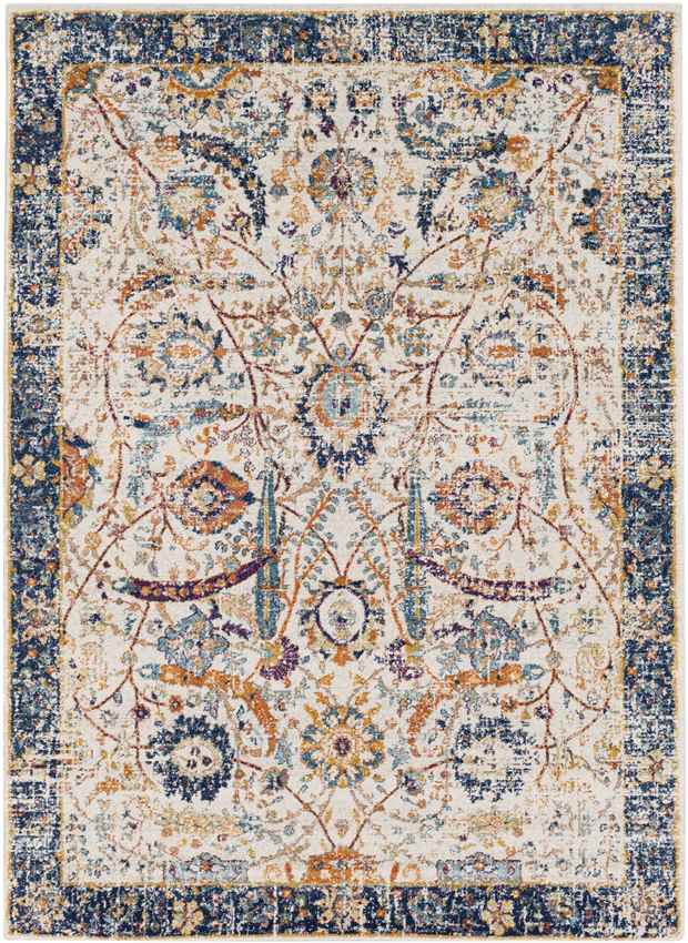 Isabella Traditional Blue/Beige Area Rug