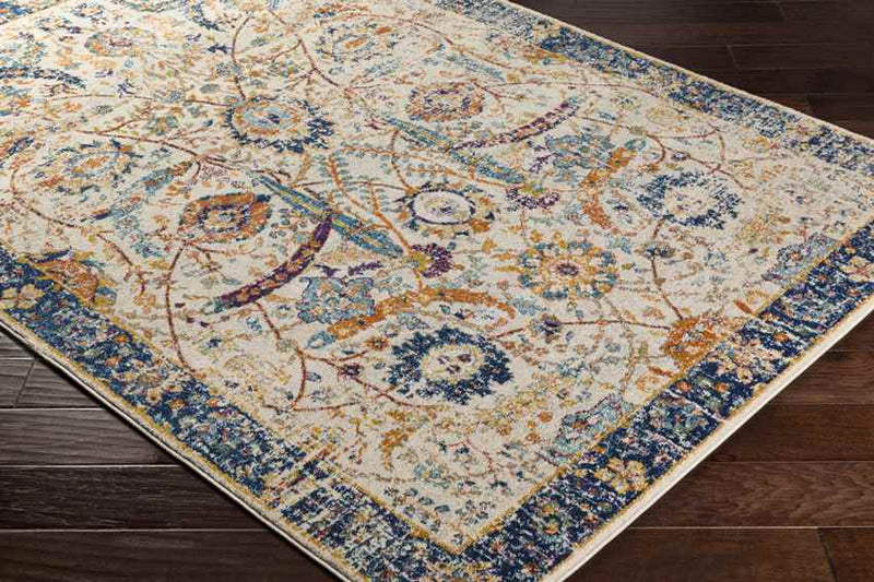 Isabella Traditional Blue/Beige Area Rug