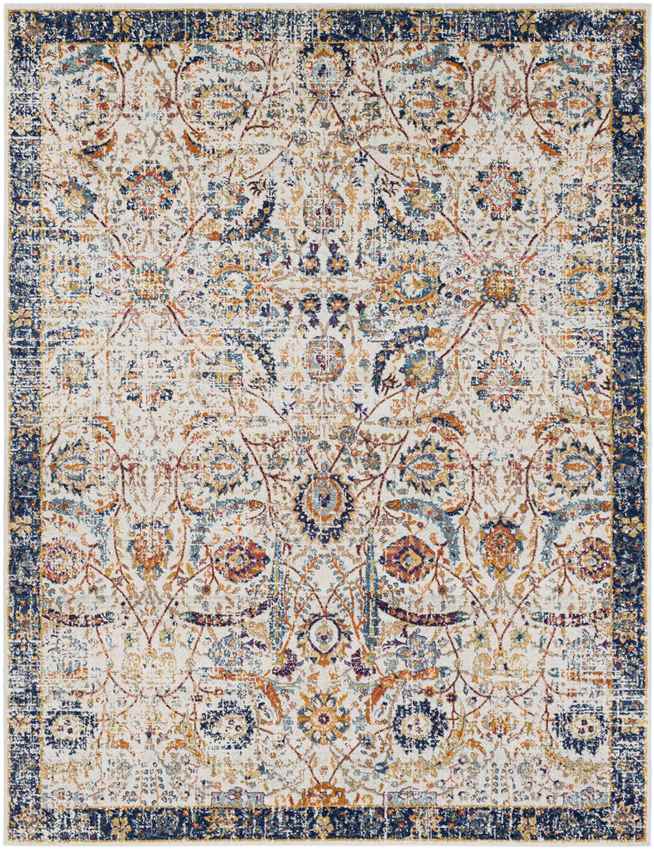 Isabella Traditional Blue/Beige Area Rug