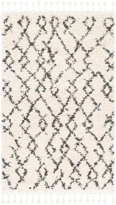 Brigitte Global Cream/Charcoal Area Rug