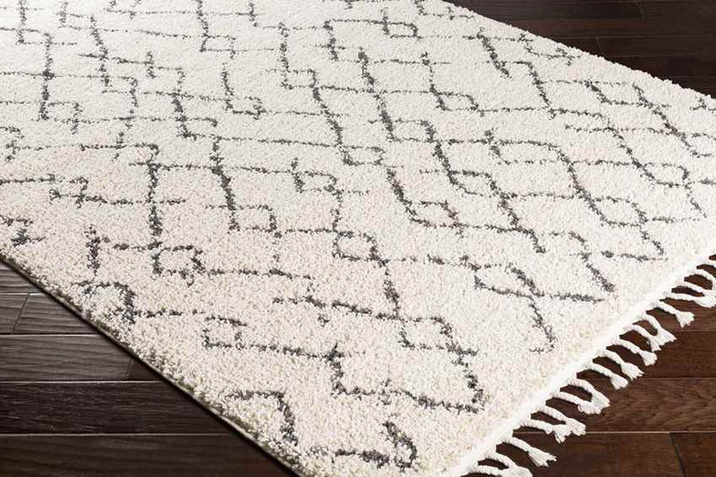 Brigitte Global Cream/Charcoal Area Rug