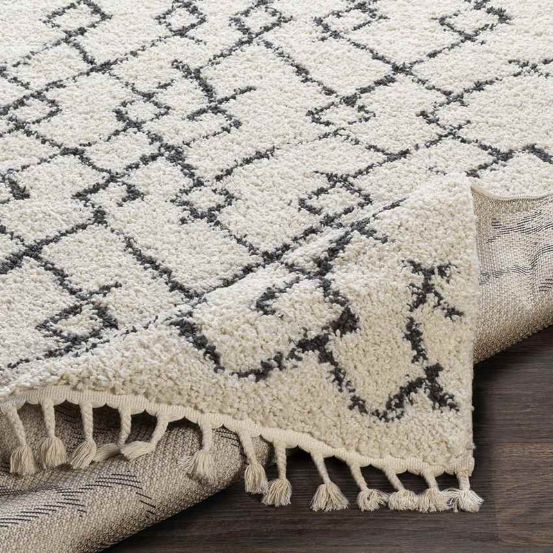 Brigitte Global Cream/Charcoal Area Rug