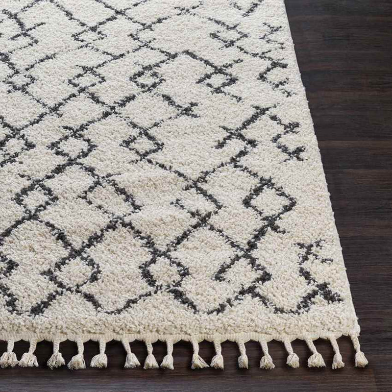 Brigitte Global Cream/Charcoal Area Rug