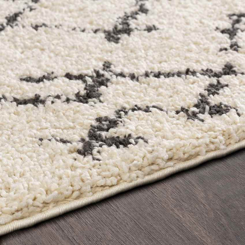 Brigitte Global Cream/Charcoal Area Rug