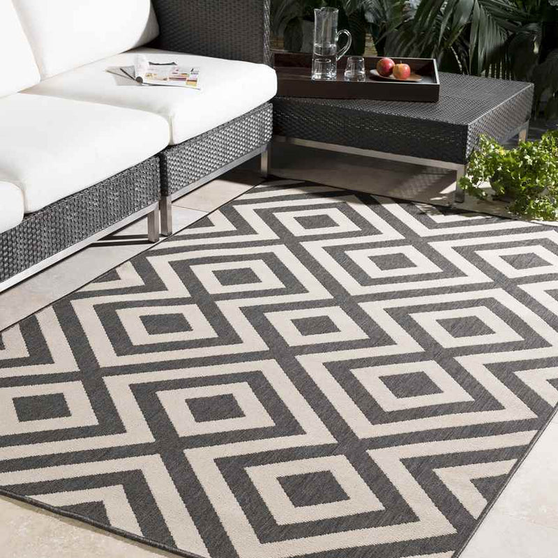 Maya Modern Black Area Rug