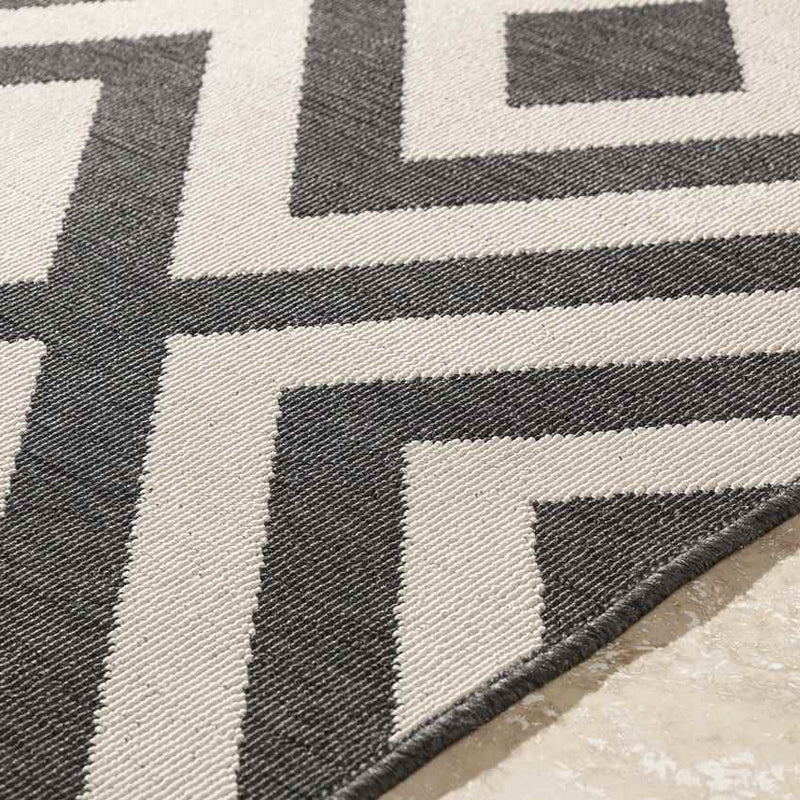 Maya Modern Black Area Rug