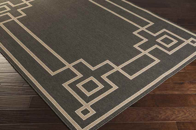 Natalie Cottage Black/Camel Area Rug