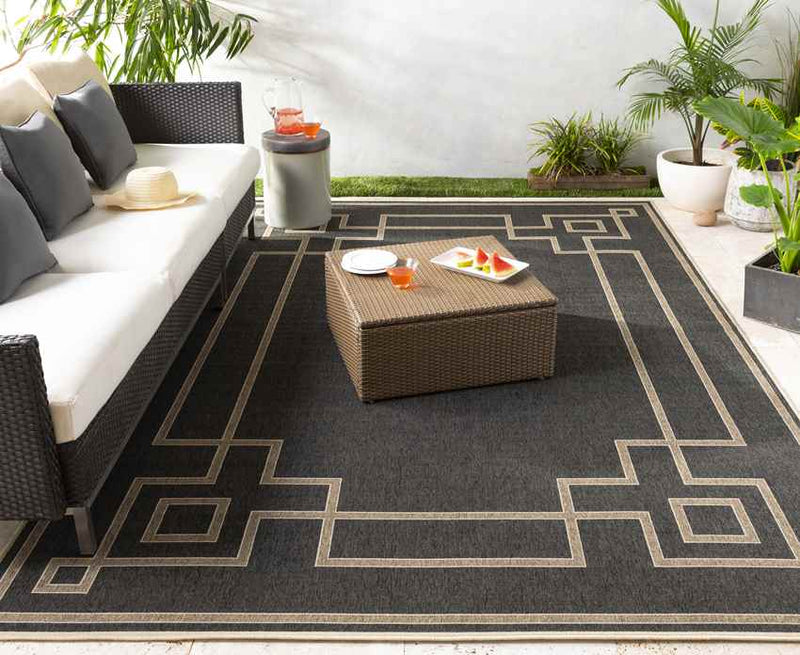 Natalie Cottage Black/Camel Area Rug