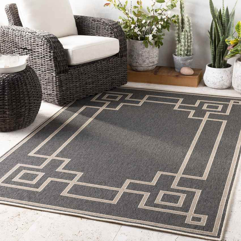 Natalie Cottage Black/Camel Area Rug