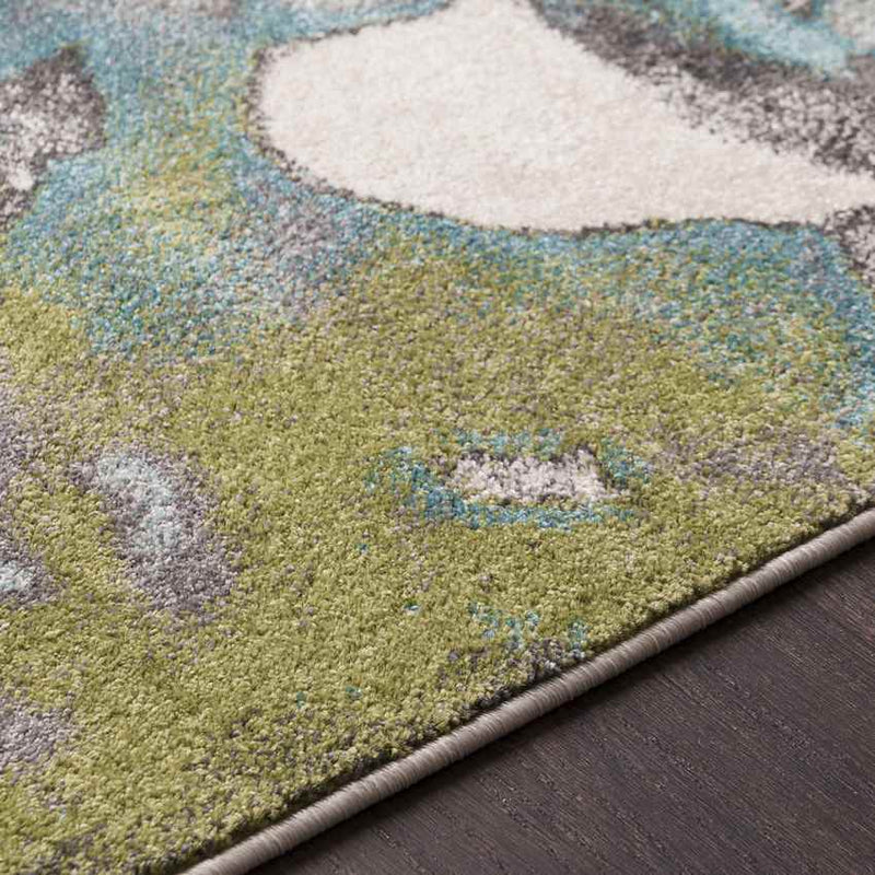 Dylaan Modern Aqua Area Rug