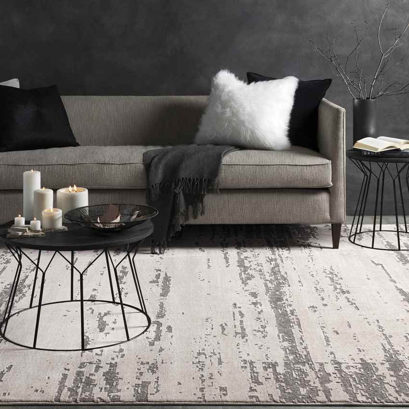 Arnie Modern Gray/Khaki Area Rug