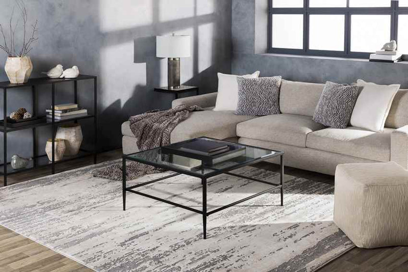 Arnie Modern Gray/Khaki Area Rug