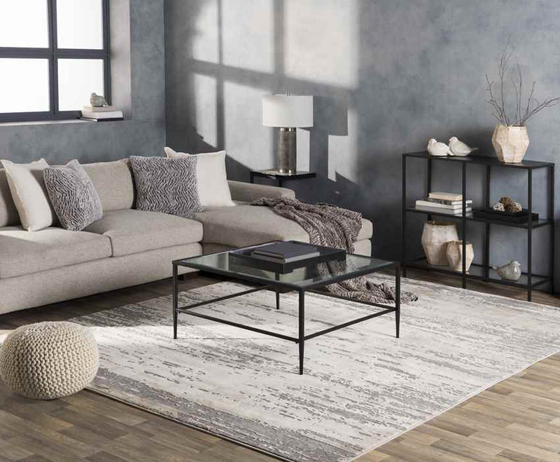 Arnie Modern Gray/Khaki Area Rug