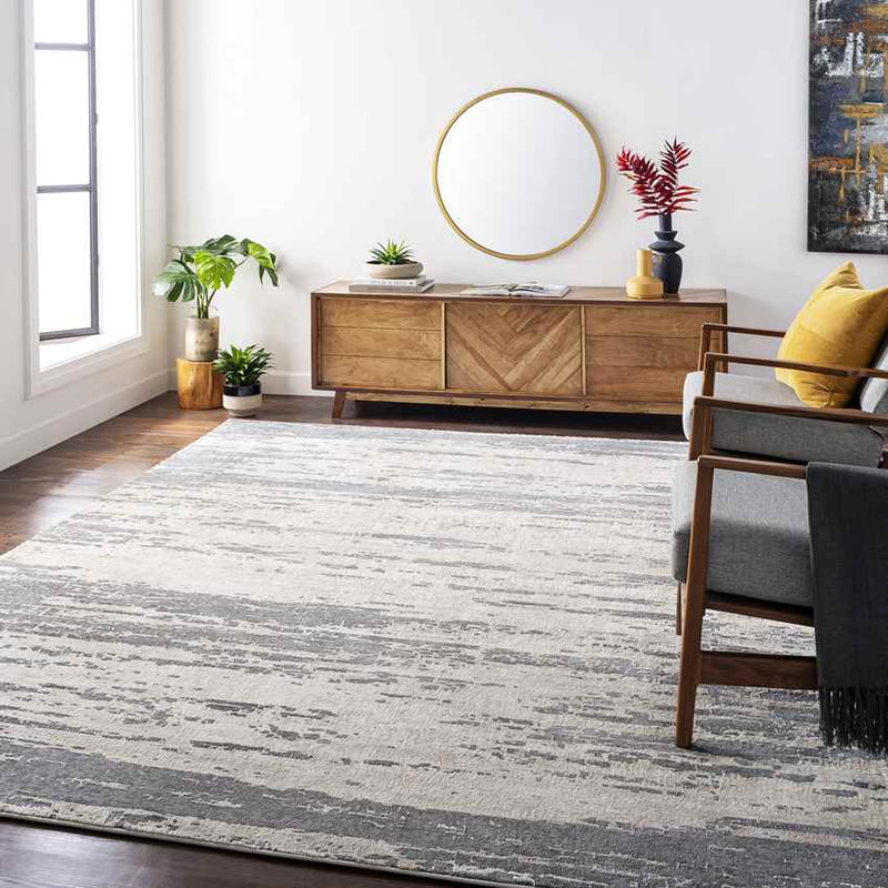 Arnie Modern Gray/Khaki Area Rug